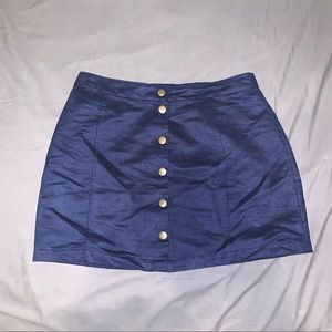 Old navy suede button up skirt